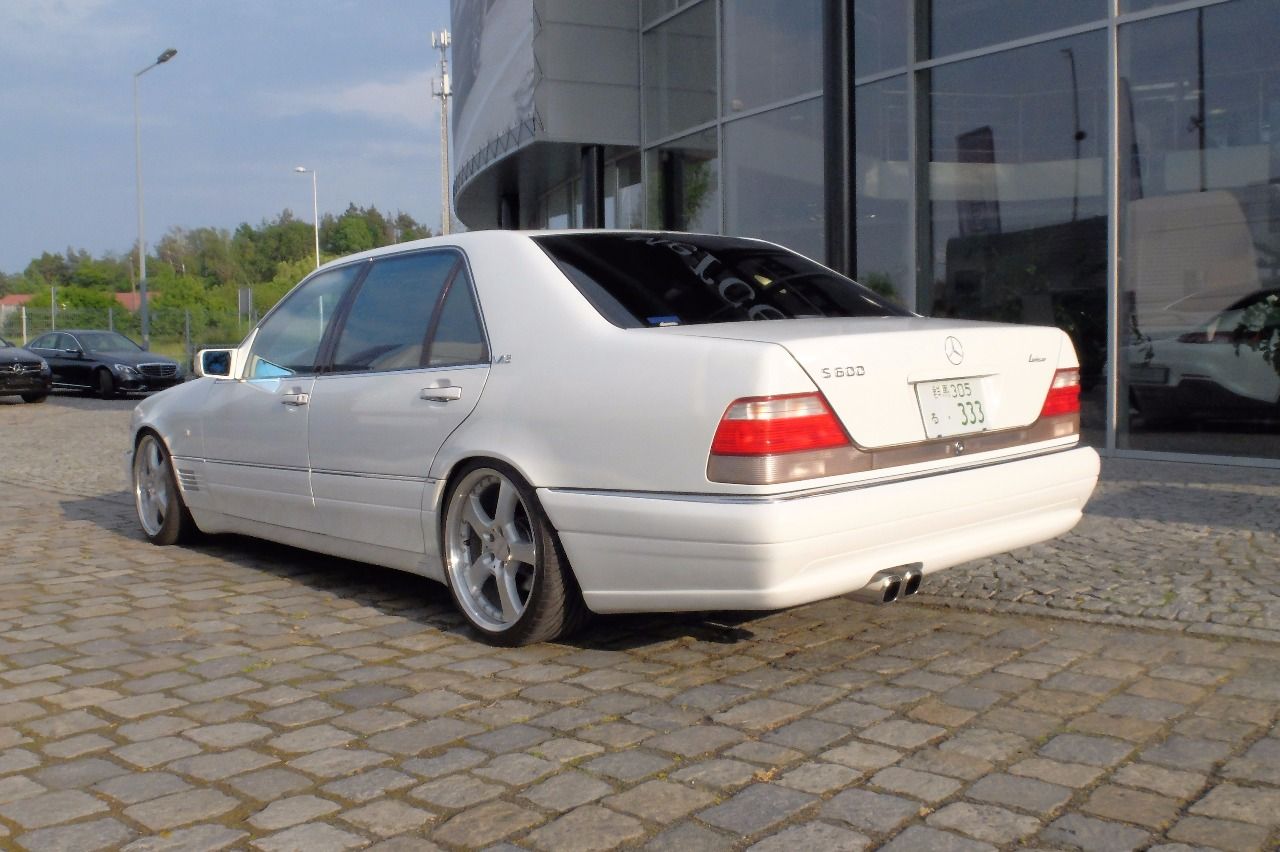 Мерседес Бенц w140 s600 белый