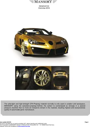 MANSORY RENOVATIO