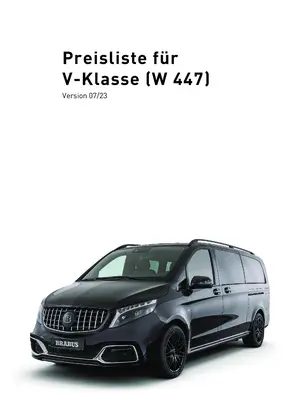 V-KLASSE PREISLISTE-BRABUS