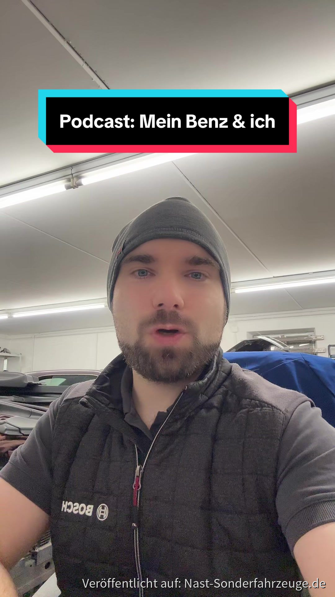 Kurz vor der Aufnahme zu Mein Benz & Ich