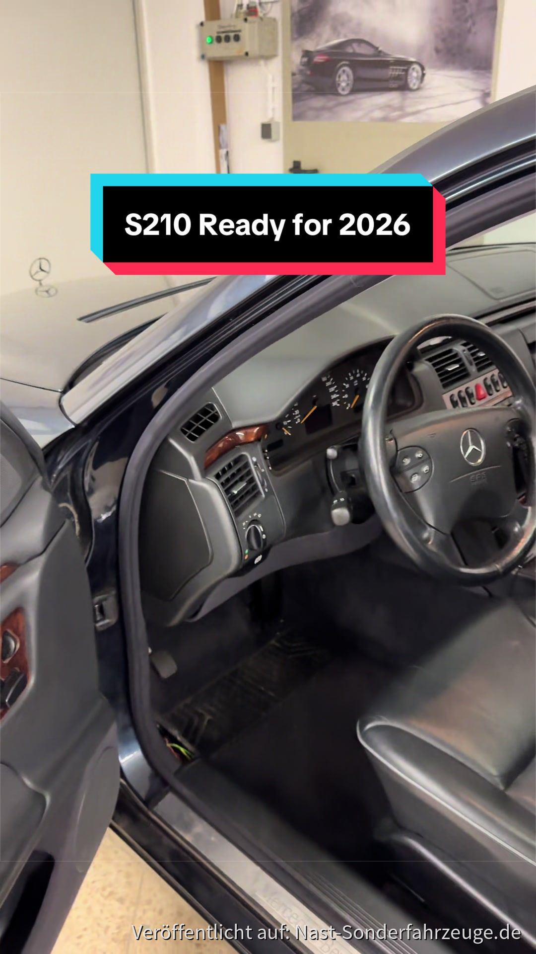 Benz komplett, ab zum Tüv und auf  die Straße! #s210 #mercedes #mbbaureihende #amg